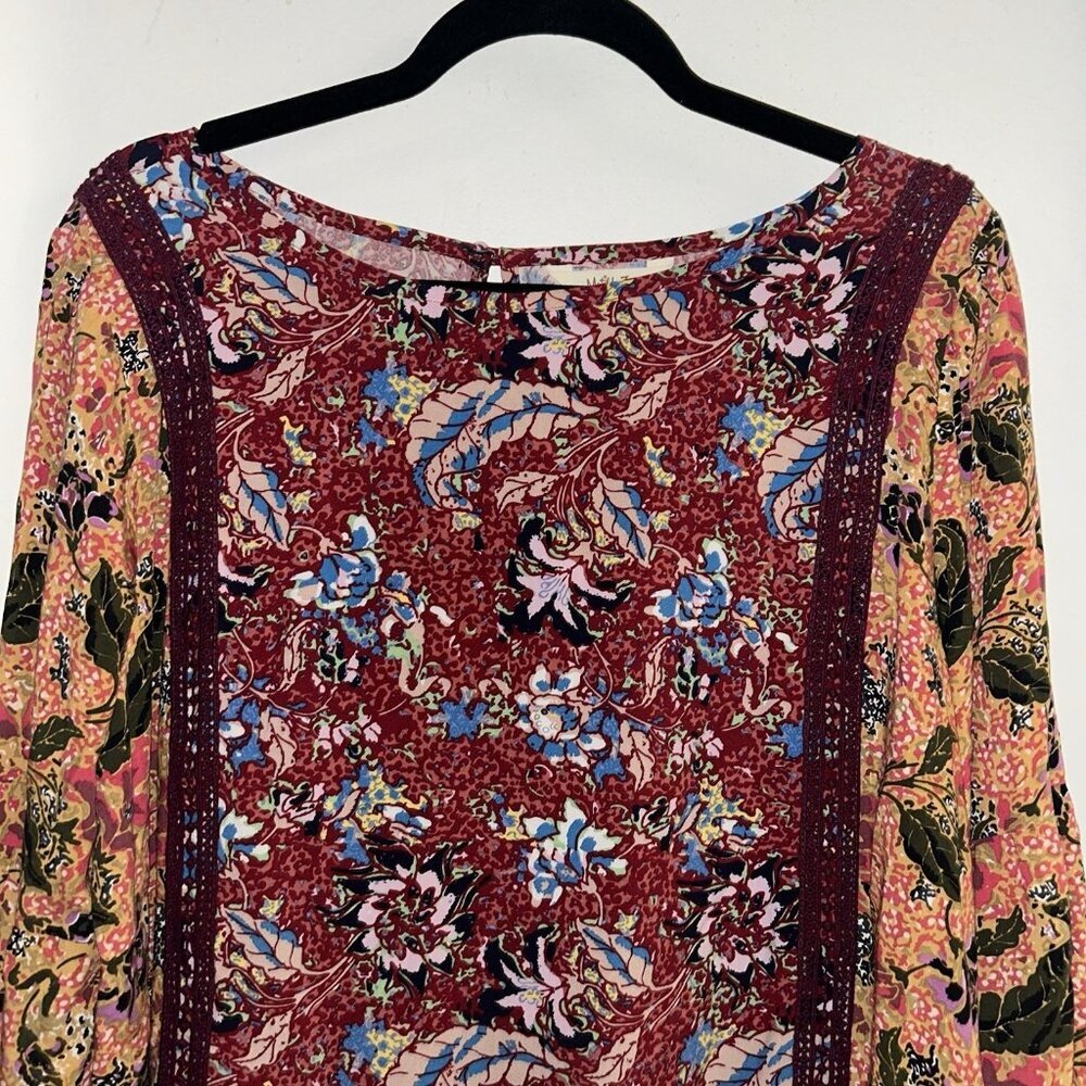 Matilda Jane Lovely Menagerie Flora Boho Cottegecore Shift Dress Size Large - Picture 3 of 10